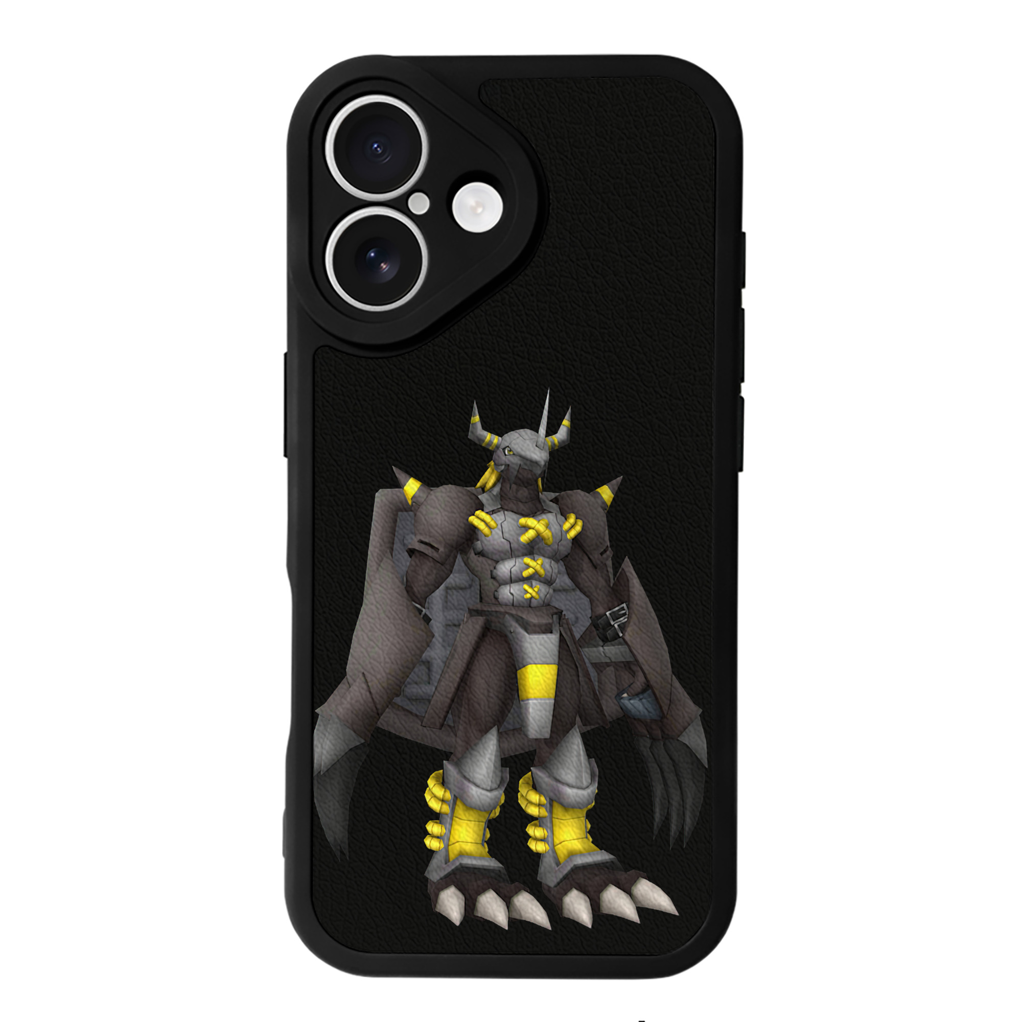 （画像用） Digimon デジタルモンスター/デジモン 【iPhone 16シリーズ対応】シリコンスマホケース（レザー調） 材質：シリコン